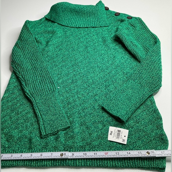 Style & Co Women's Envelope-Neck Tunic Sweater (PM Aventurine) New - Picture 3 of 12